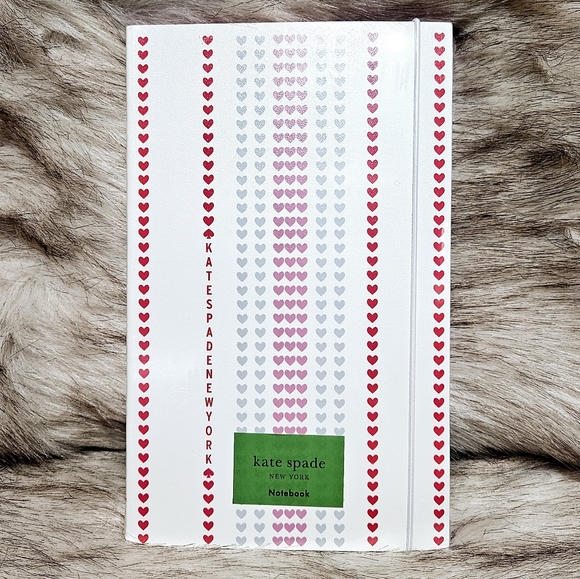 kate spade Other - Heart Pinstripe Take Note Large Notebook